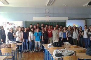 Toni Milun i Udruga Franak gostovali na predavanju u XII. gimnaziji