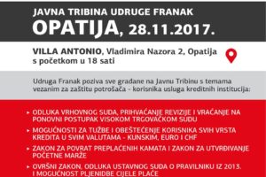 OPATIJA – Besplatna edukacija o zaštiti potrošača korisnika kreditnih usluga!