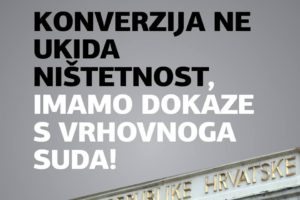 KONVERZIJA NE UKIDA NIŠTETNOST