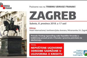 ZAGREB – JAVNA TRIBINA – SUBOTA – 08.12.