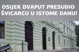 U OSIJEKU DVIJE PRESUDE ZA VALUTU CHF I KAMATU U ISTOME DANU, PROTIV ADDIKO BANKE I ZAGREBAČKE BANKE