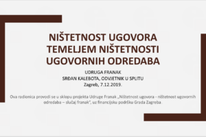 NIŠTETNOST UGOVORA TEMELJEM NIŠTETNOSTI UGOVORNIH ODREDABA