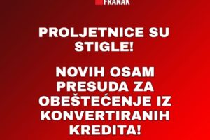 NOVIH OSAM PRESUDA  U KORIST POTROŠAČA KOJI SU KONVERTIRALI KREDITE