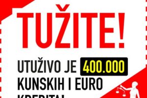 BANKE SU UGOVORILE PREKO 400.000 NEZAKONITIH UGOVORA O KREDITU U KUNAMA I EURIMA! NAPLAĆENE SU JOŠ DVIJE PRAVOMOĆNE PRESUDE ZA NIŠTETNE KAMATE IZ DVAJU KUNSKIH KREDITA!