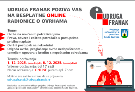 POZIV NA PRIJAVU NA BESPLATNE ONLINE RADIONICE O OVRHAMA U PROSINCU!