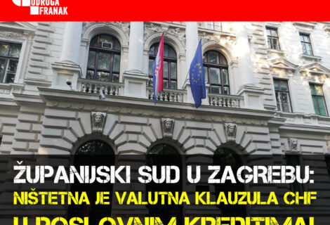 CHF KLAUZULA PRAVOMOĆNO SRUŠENA I U POSLOVNIM KREDITIMA – BANKE VRATILE 230.000 EURA OBRTNICIMA!
